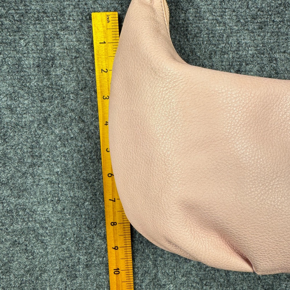 Sigrid Olsen Vintage Pink Leather Y2K Hobo Bag Tassel Crescent Shoulder Purse - Picture 13 of 15
